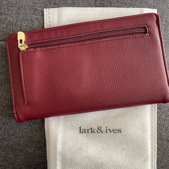 Lark & Ives Burgundy Wallet - Picture 2 of 3